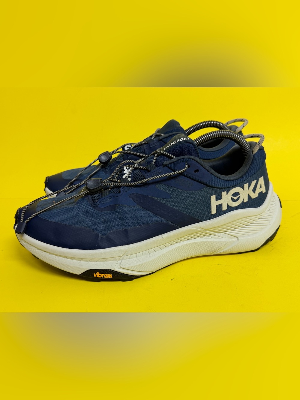 Hoka Transport Varsity Navy White Men's Sneakers Shoes Sz 9D
